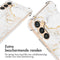 Design hoesje met koord voor de Samsung Galaxy A34 (5G) - White Marble