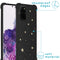 Design hoesje met koord voor de Samsung Galaxy S20 Plus - Sterren - Zwart / Goud