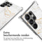 Design hoesje met koord voor de Samsung Galaxy S23 Ultra - White Marble
