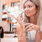 Design hoesje met koord voor de Samsung Galaxy S23 - White Marble