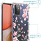 Design hoesje met koord voor Samsung Galaxy A72 - Bloem - Roze