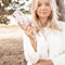 Design hoesje met koord voor Samsung Galaxy S21 Plus - Bloem - Roze