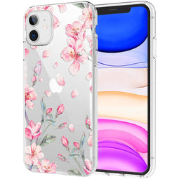 Design hoesje voor de iPhone 11 - Bloem - Roze