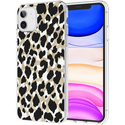Design hoesje voor de iPhone 11 - Luipaard / Zwart