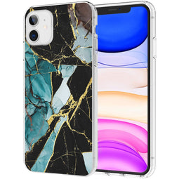 Design hoesje voor de iPhone 11 - Marmer - Gebroken Blauw