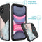 Design hoesje voor de iPhone 11 - Marmer - Roze / Zwart