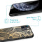Design hoesje voor de iPhone 11 Pro - Bladeren / Zwart