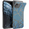 Design hoesje voor de iPhone 11 Pro - Grafisch Koper / Blauw