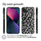 Design hoesje voor de iPhone 13 - Leopard Transparent