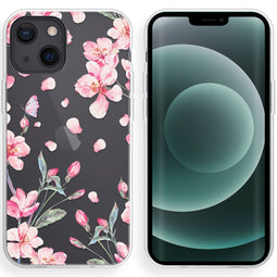 Design hoesje voor de iPhone 13 Mini - Bloem - Roze