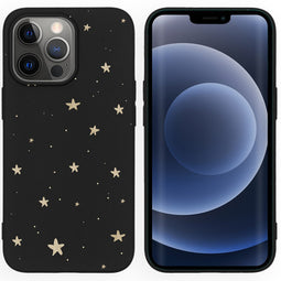 Design hoesje voor de iPhone 13 Pro - Sterren / Zwart