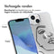 Design hoesje voor de iPhone 14 - Abstract Gezicht - Wit / Zwart