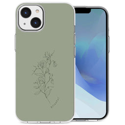 Design hoesje voor de iPhone 14 - Floral Green