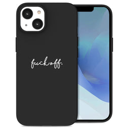Design hoesje voor de iPhone 14 - Fuck Off - Zwart