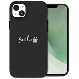 Design hoesje voor de iPhone 14 Plus - Fuck Off - Zwart