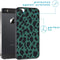 Design hoesje voor de iPhone 5 / 5s / SE - Luipaard - Groen / Zwart