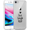 Design hoesje voor de iPhone SE (2022 / 2020) / 8 / 7 / 6 - Live Laugh Love - Zwart