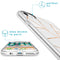 Design hoesje voor de iPhone SE (2022 / 2020) / 8 / 7 / 6s - Grafisch Koper / Wit