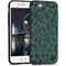 Design hoesje voor de iPhone SE (2022 / 2020) / 8 / 7 - Luipaard - Groen / Zwart