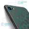 Design hoesje voor de iPhone SE (2022 / 2020) / 8 / 7 - Luipaard - Groen / Zwart