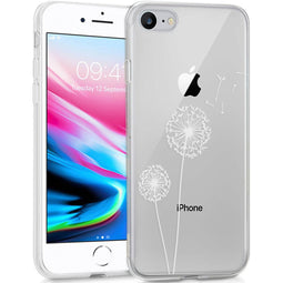 Design hoesje voor de iPhone SE (2022 / 2020) / 8 / 7 - Paardenbloem - Wit