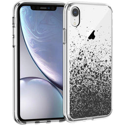 Design hoesje voor de iPhone Xr - Spetters - Zwart