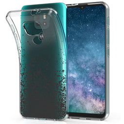 Design hoesje voor de Motorola Moto E7 Plus / G9 Play - Spetters - Zwart