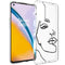 Design hoesje voor de OnePlus Nord 2 - Abstract Gezicht - Zwart