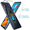 Design hoesje voor de Samsung Galaxy A21s - Aap - Blauw