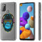Design hoesje voor de Samsung Galaxy A21s - Aap - Blauw