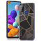 Design hoesje voor de Samsung Galaxy A21s - Grafisch Koper / Zwart