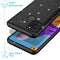 Design hoesje voor de Samsung Galaxy A21s - Sterren / Zwart