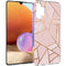 Design hoesje voor de Samsung Galaxy A32 (4G) - Grafisch Koper / Roze