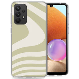 Design hoesje voor de Samsung Galaxy A33 - Retro Green