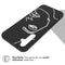 Design hoesje voor de Samsung Galaxy A34 (5G) - Abstract Gezicht - Zwart