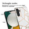 Design hoesje voor de Samsung Galaxy A34 (5G) - Grafisch Koper / Wit