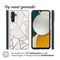 Design hoesje voor de Samsung Galaxy A34 (5G) - Grafisch Koper / Wit