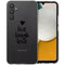 Design hoesje voor de Samsung Galaxy A34 (5G) - Live Laugh Love - Zwart