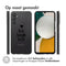 Design hoesje voor de Samsung Galaxy A34 (5G) - Live Laugh Love - Zwart