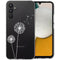 Design hoesje voor de Samsung Galaxy A34 (5G) - Paardenbloem - Wit