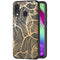 Design hoesje voor de Samsung Galaxy A40 - Bladeren / Zwart