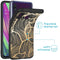 Design hoesje voor de Samsung Galaxy A40 - Bladeren / Zwart