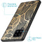 Design hoesje voor de Samsung Galaxy A42 - Bladeren / Zwart