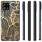 Design hoesje voor de Samsung Galaxy A42 - Bladeren / Zwart