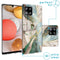 Design hoesje voor de Samsung Galaxy A42 - Marmer - Gebroken Beige