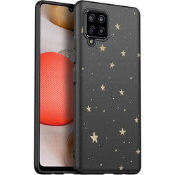 Design hoesje voor de Samsung Galaxy A42 - Sterren / Zwart