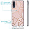 Design hoesje voor de Samsung Galaxy A50 / A30s - Grafisch Koper / Roze