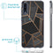 Design hoesje voor de Samsung Galaxy A50 / A30s - Grafisch Koper / Zwart