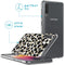 Design hoesje voor de Samsung Galaxy A50 / A30s - Luipaard / Zwart