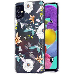 Design hoesje voor de Samsung Galaxy A51 - Bloem - Wit